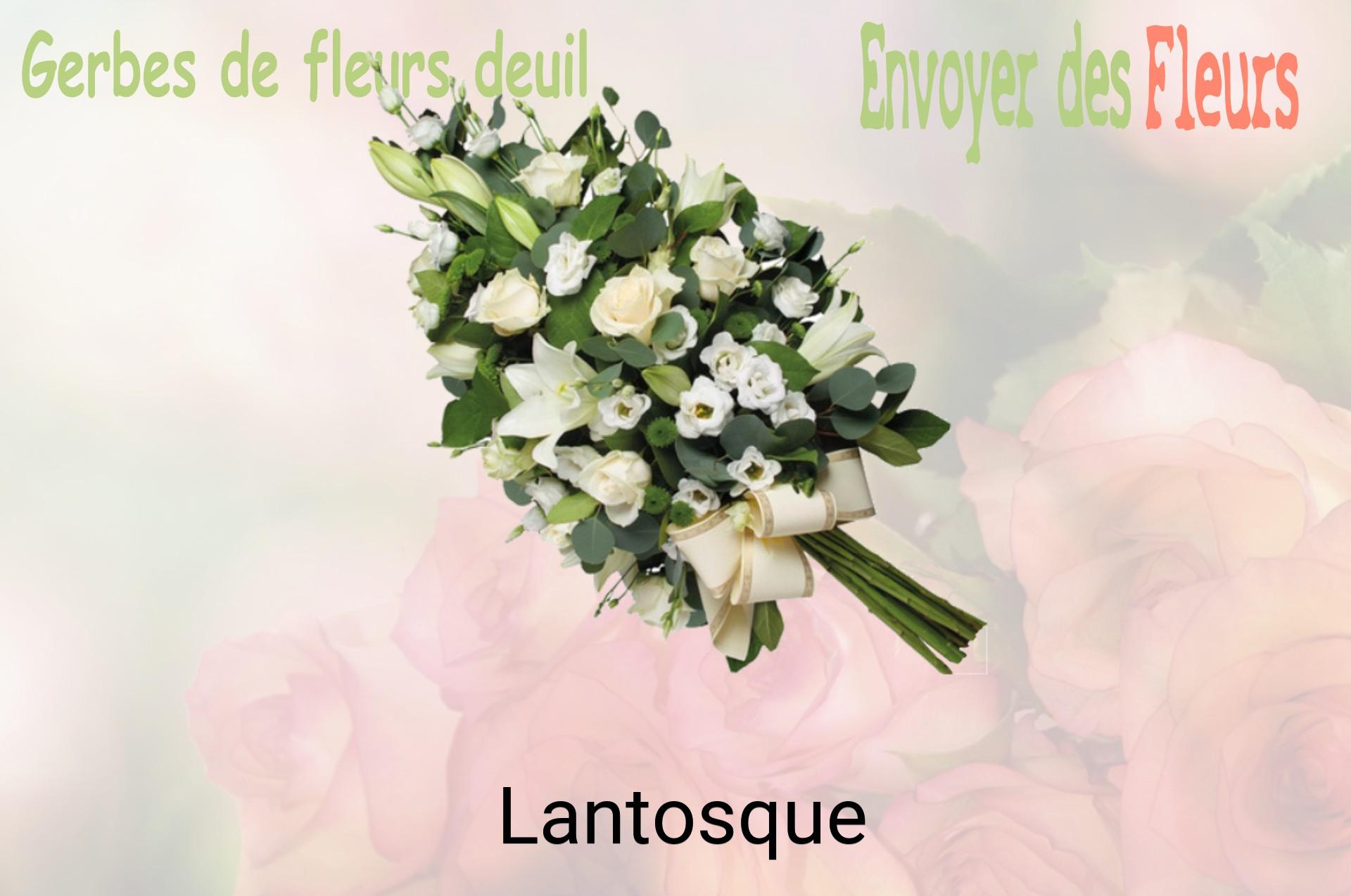Gerbe de fleurs de deuil livrée à Lantosque